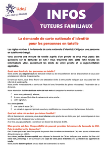 La délivrance d’une carte nationale d’identité pour les personnes en ...